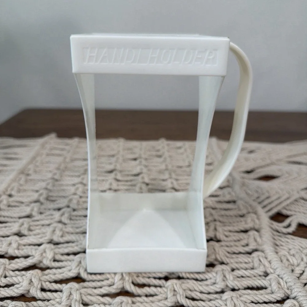 Vintage Handi Holder Quart Carton Holder White Retro Kitchen 70s Prop